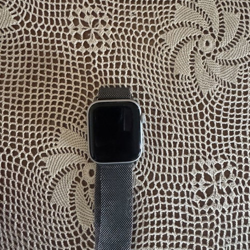 Apple AirPods 3rd Gen and Apple Watch SE 44mm used with accessories