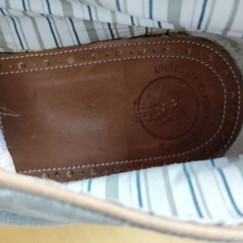 Men's shoes U.S. Polo Assn Lennox model size 46 used, elegant, gray and beige