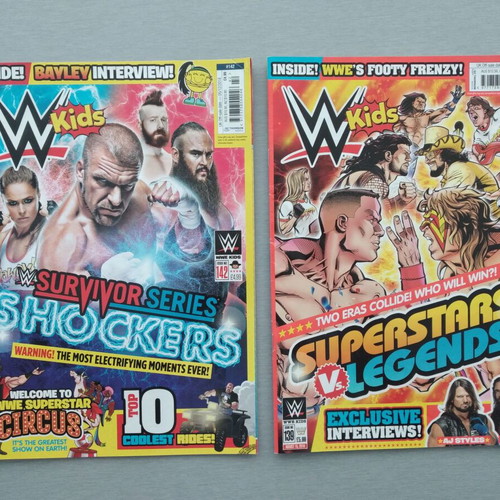 WWE Kids Magazines Bundle 10 Issues 2018 with Posters