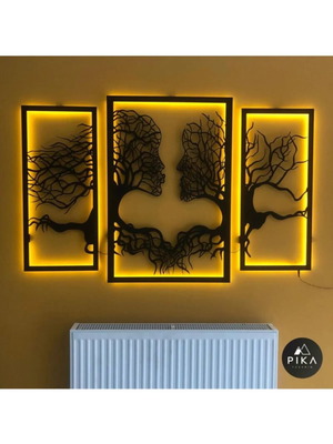 Metal composition new, 3 pieces, dimensions 30x60-50x70-30x60