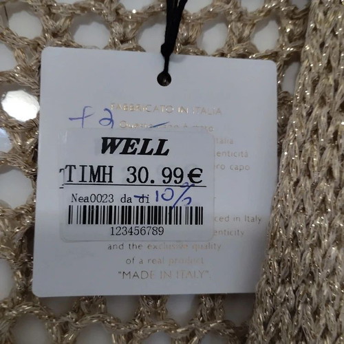 Toscana golden poncho cardigan, new, elegant open-knit design