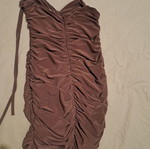 Brown dress new Marmalady with neck tie size S