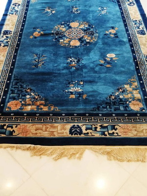 Wool rug Chinese style used with Asian motifs