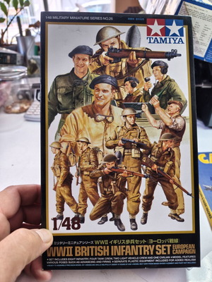 Tamiya WWII σετ Βρετανικού Πεζικού σε κλίμακα 1/48