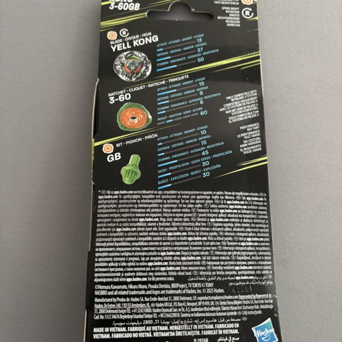 Beyblade X Yell Kong 3-60GB new, sealed