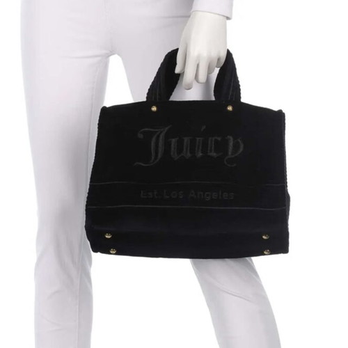 Juicy Couture velvet fabric handbag new, black