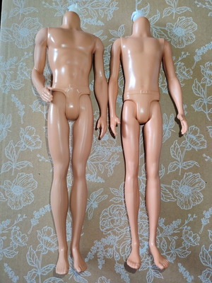 Ken doll bodies used, standard and low body, set of two