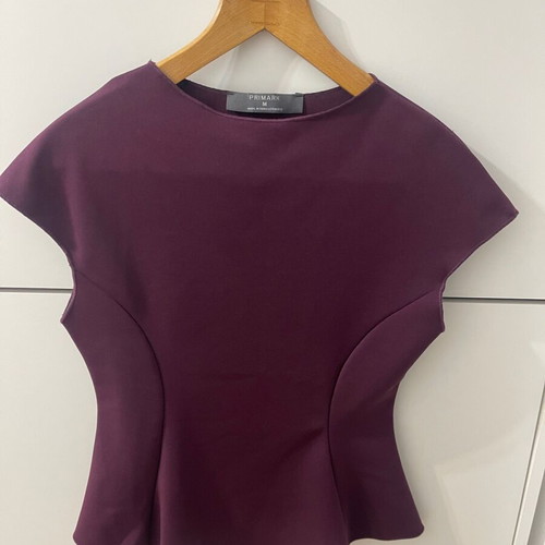 Primark Sleeveless Top Burgundy Purple Size M Like New