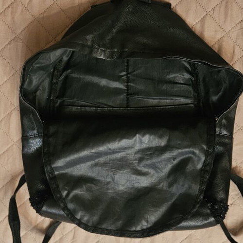 Backpack with sequins like new, black