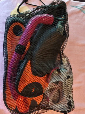 Snorkeling set with fins, mask and snorkel, size 38-39