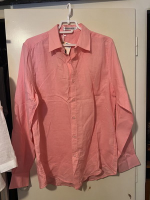 Classic pink dress shirt size M new