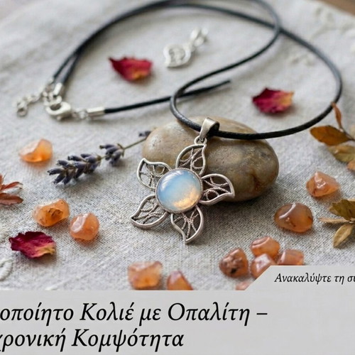 Handmade necklace with opalite