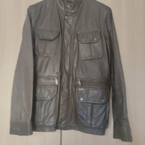 Men's genuine leather coat