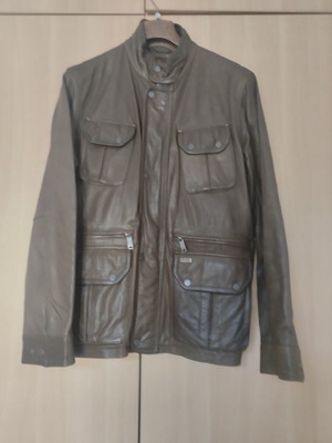 Men's genuine leather coat