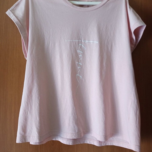 Fransa pink short sleeve blouse like new, XL