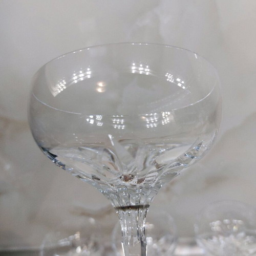 Crystal Ice Cream Glasses set of 6 like new
