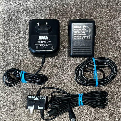 Sega Mega Drive 1 and Mega CD 2 used, complete set