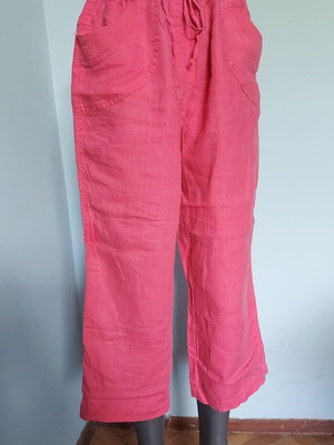 Λινά bermuda Marks & Spencer σαν καινούργια, μεγέθη L-XXL, νέον ροζ