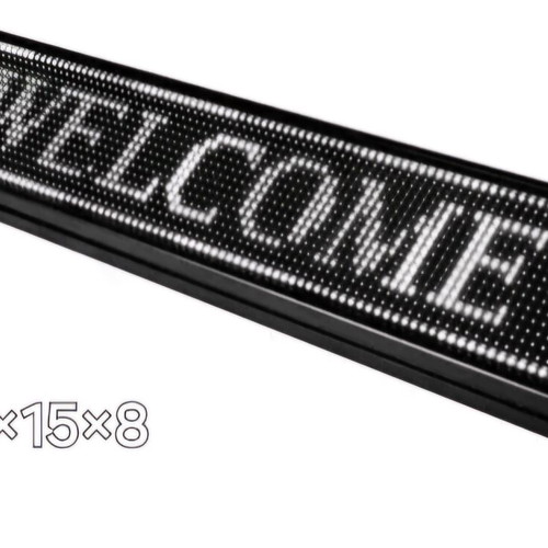 Led light sign like new, single flow, dimensions 90x15x8