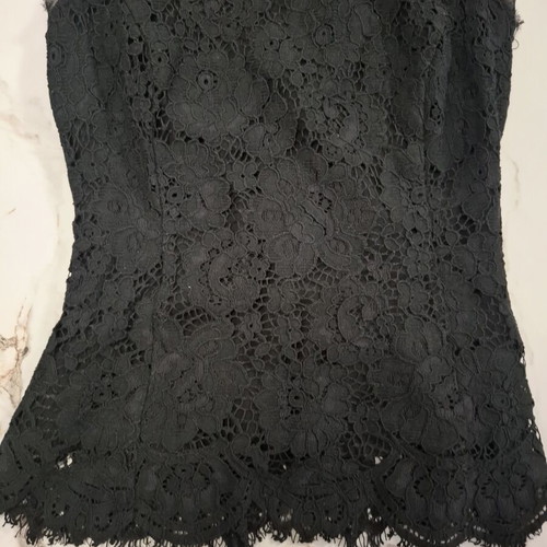 Lace sleeveless top United Colors of Benetton like new, black, size S