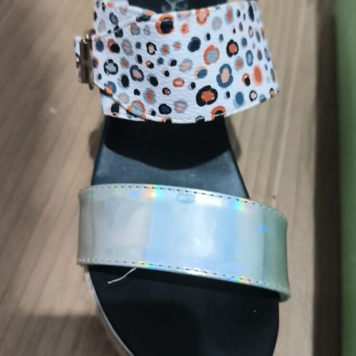 Axel vintage flatform sandals, multicolor