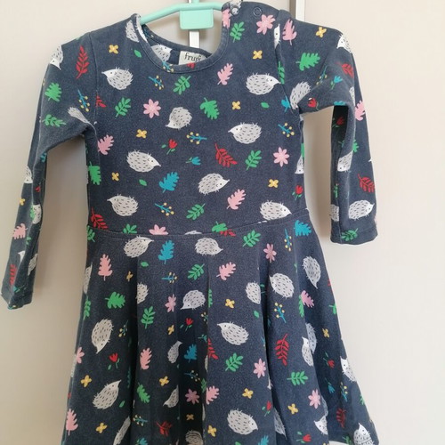 Frugi Hedgehog Dress 2-3 Years Like New