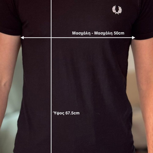 Fred Perry Ringer T shirt black Small like new