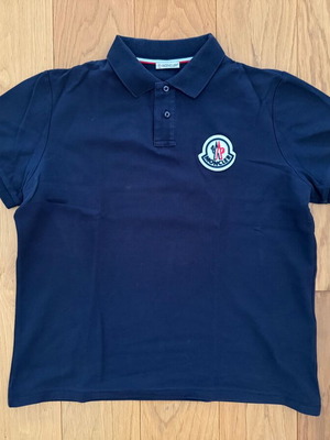 Moncler polo shirt like new, dark blue, size XL