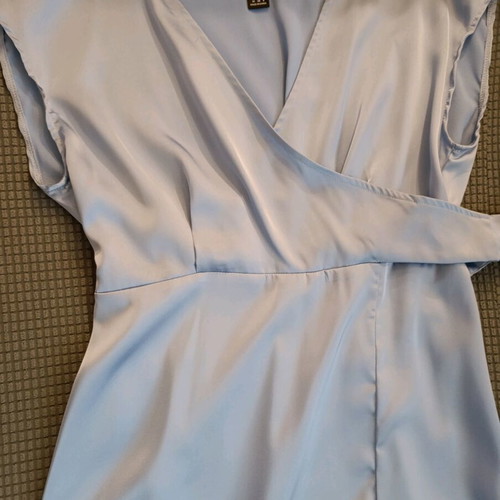 Maxi wrap dress blue Shein new, size M