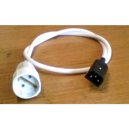 UPS power cable Din male to Schuko female 80cm white