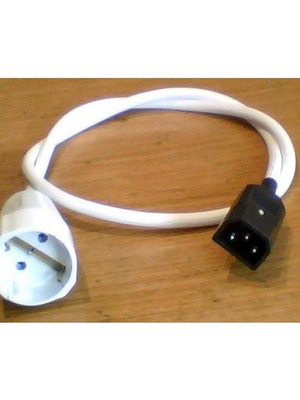 UPS power cable Din male to Schuko female 80cm white