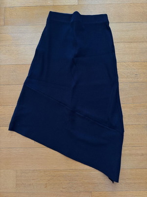 Zara skirt small navy blue asymmetric new