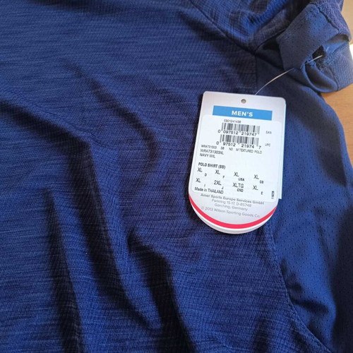 Wilson Polo Style Sports Shirt Blue New Size XL