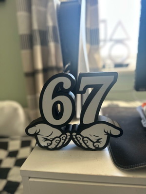 3D Print Lamp The Crazy Days Number 67 Like New