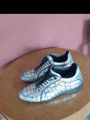 Emporio Armani silver scarponi shoes like new, size 45