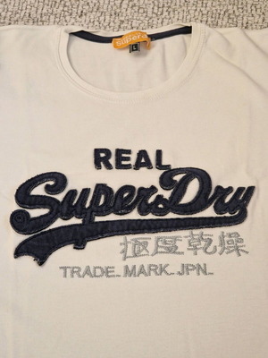 Μπλούζα Superdry μεταχειρισμένη, μέγεθος L, άσπρη