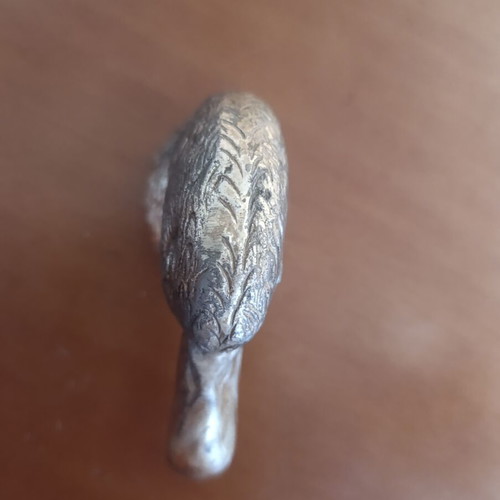 Brass cane handle used, heavy, duck head design