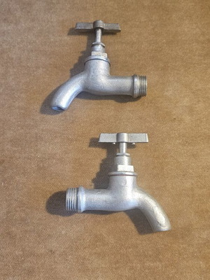 Brass faucets new, set of two