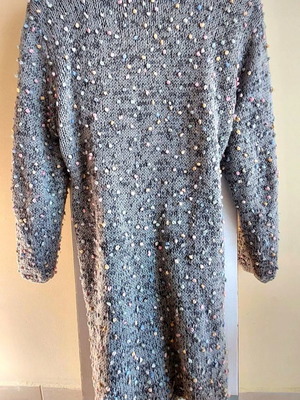 Vintage coat with multicolored details, size Medium