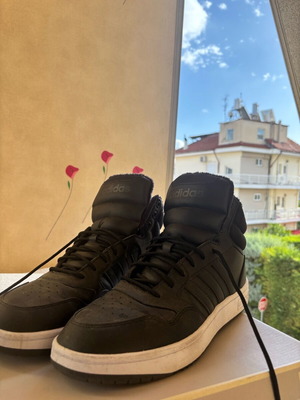 Adidas men's boots like new, size 44 2/3, black