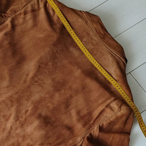 Vintage suede leather men's jacket Leder Moden Collection like new, tan