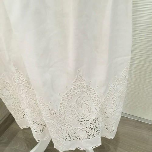 Massimo Dutti dress 100% cotton with embroidery, like new, size 38