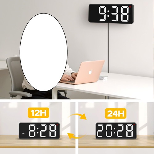 Sukeen Digital Desk Clock like new with large LED digits and auto brightness