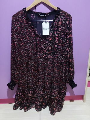 Desigual floral dress Medium new with tags, chiffon, colorful
