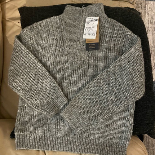 Kiabi children's sweater new for boy 4 years old, gray