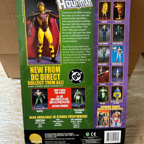 DC Direct JLA Hourman action figure new, sealed, vintage 2000