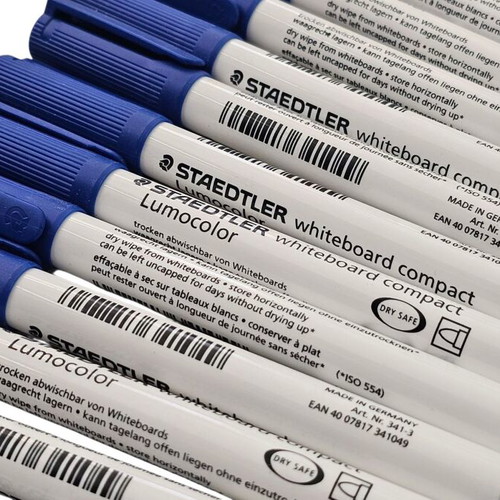 Blue Whiteboard Markers, new pack of 12 pieces