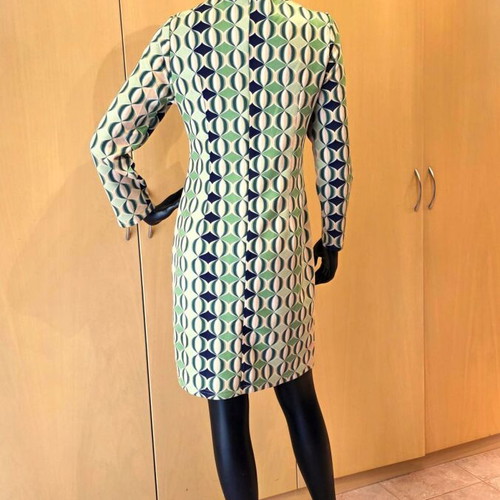 Sweet Miss dress like new, elastic, beige and green, size M-L