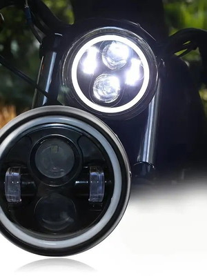 5.75" LED Motorcycle Headlight New with Blinkers