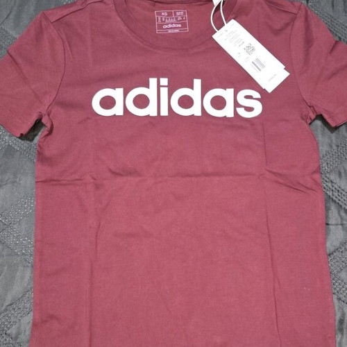 Adidas short-sleeve shirt burgundy new, size XS